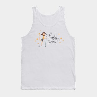 happy scooter cartoon art Tank Top